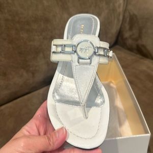 Marc Fisher White Sandals 7 1/2